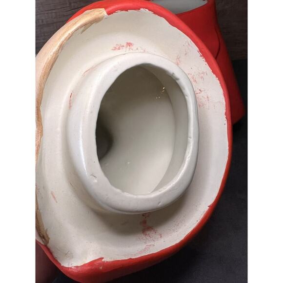 1970 Vtg Little Red Riding Hood Cookie Jar Hand Painted Ceramic Grannycore - Picture 6 of 16